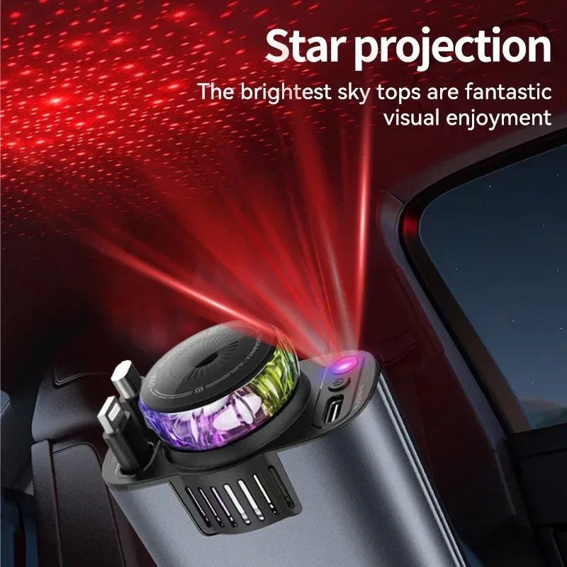 120W Retractable Car Charger