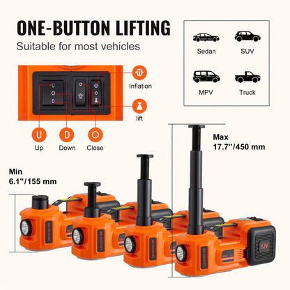 Electric Portable 5 Ton Hydraulic Car Jack Kit