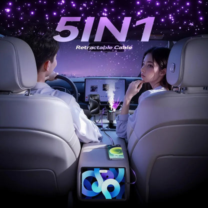 120W Retractable Car Charger