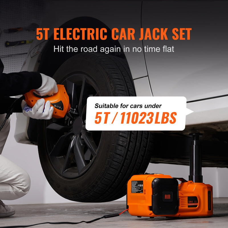 Electric Portable 5 Ton Hydraulic Car Jack Kit