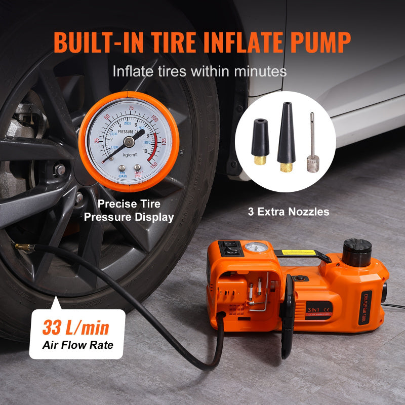 Electric Portable 5 Ton Hydraulic Car Jack Kit
