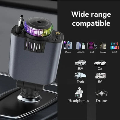 120W Retractable Car Charger